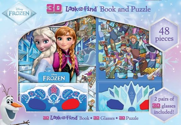 Cover Image for Disney Frozen: 3D Look and Find Book and Puzzle -- Art Mawhinney, Hardcover