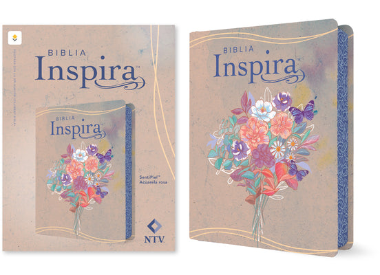 Cover Image for Biblia Inspira Ntv Con Filament (Sentipiel, Acuarela Rosa) -- Tyndale, Imitation Leather