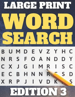 Large Print Word Search: 80 Large Print Word Searches for Adults & Seniors - Find Hundreds of Words - Suitable for Kids (Word Set Edition 3) -- Raydogpuzzles, Paperback