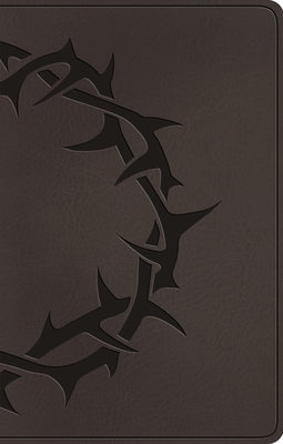 Cover Image for ESV Premium Gift Bible (Trutone, Charcoal, Crown Design) -- Esv Bibles, Leather / Fine Binding