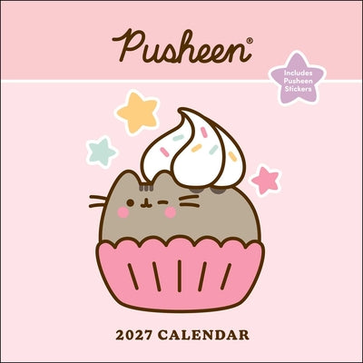 Cover Image for Pusheen 2027 Wall Calendar with Stickers -- Claire Belton, Wall