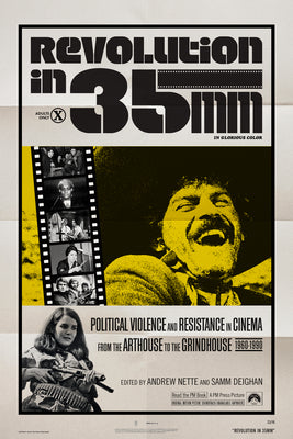 Cover Image for Revolution in 35mm: Political Violence and Resistance in Cinema from the Arthouse to the Grindhouse, 1960-1990 -- Andrew Nette, Paperback