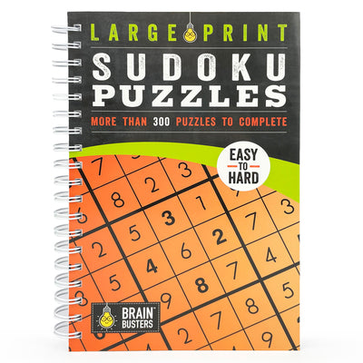Cover Image for Large Print Sudoku Puzzles Orange -- Parragon Books, Spiral