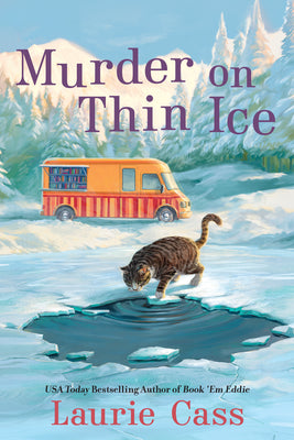 Cover Image for Murder on Thin Ice: A Bookmobile Cat Mystery -- Laurie Cass, Paperback