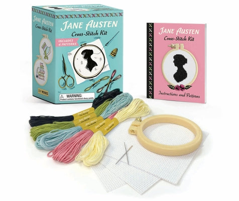 Cover Image for Jane Austen Cross-Stitch Kit: Includes 4 Patterns -- Sosae Caetano, Paperback