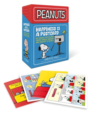 Cover Image for Peanuts: Happiness Is a Postcard: 50 Unique Postcards from Charlie Brown and Snoopy's World -- Charles M. Schulz, Novelty