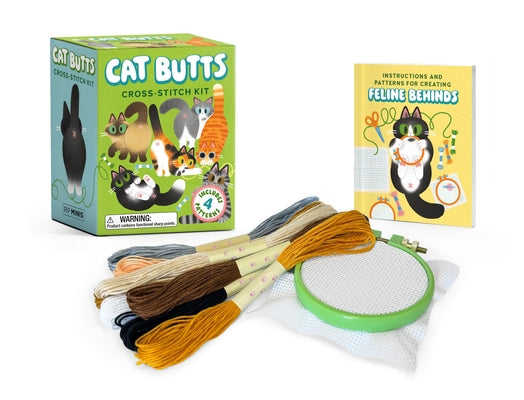 Cover Image for Cat Butts Cross-Stitch Kit: Includes 4 Patterns -- Running Press, Paperback