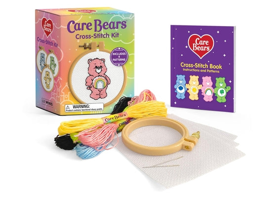 Cover Image for Care Bears Cross-Stitch Kit: Includes 4 Patterns -- Sosae Caetano, Paperback