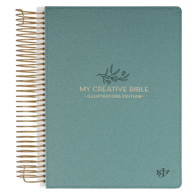 Cover Image for KJV My Creative Bible (Hardcover, Teal Linen) -- Christian Art Gifts, Hardcover