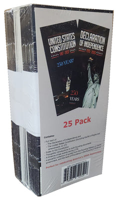 Cover Image for Pocket Declaration & Constitution - 250th Anniversary Edition (25-Pack) -- National Center for Constitutional Studi, Hardcover