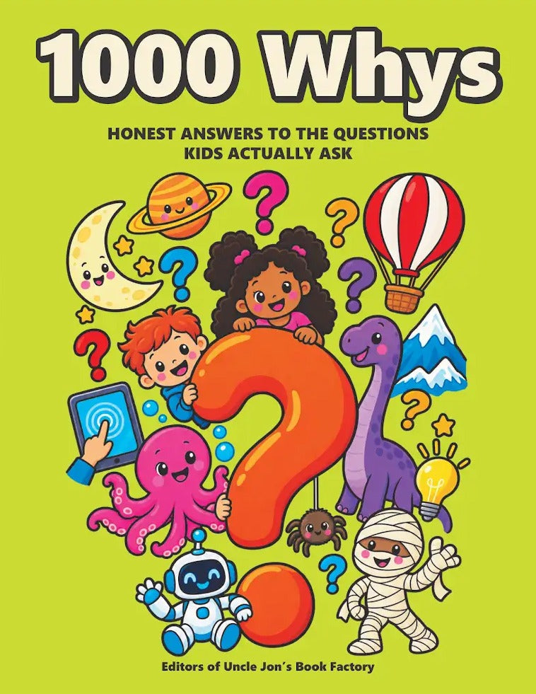 Cover Image for 1000 Whys: Honest Answers to the Questions Kids Actually Ask -- Editors of Uncle Jon's Book Factory, Paperback